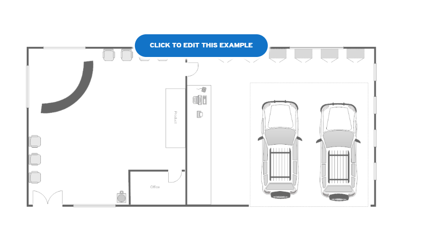 automotive repair shop floor plans