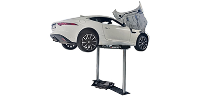 A Car on an ALI Gold-certified IG210W inground lift