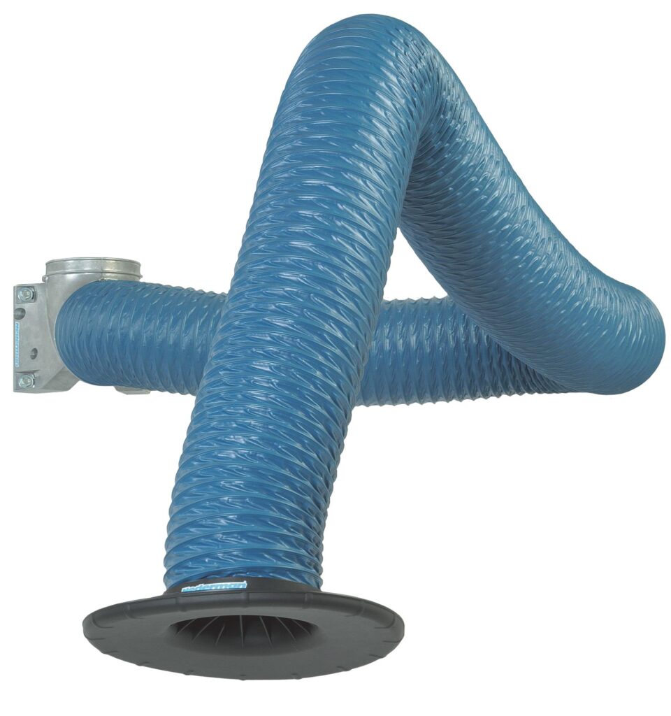 Nederman's standard extraction arm, a type of hose reel