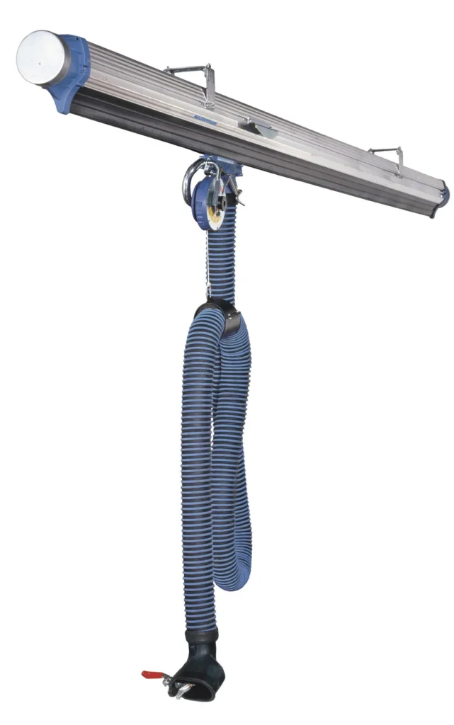 The Rail System 920, one of Nederman's touchless exhaust removal systems