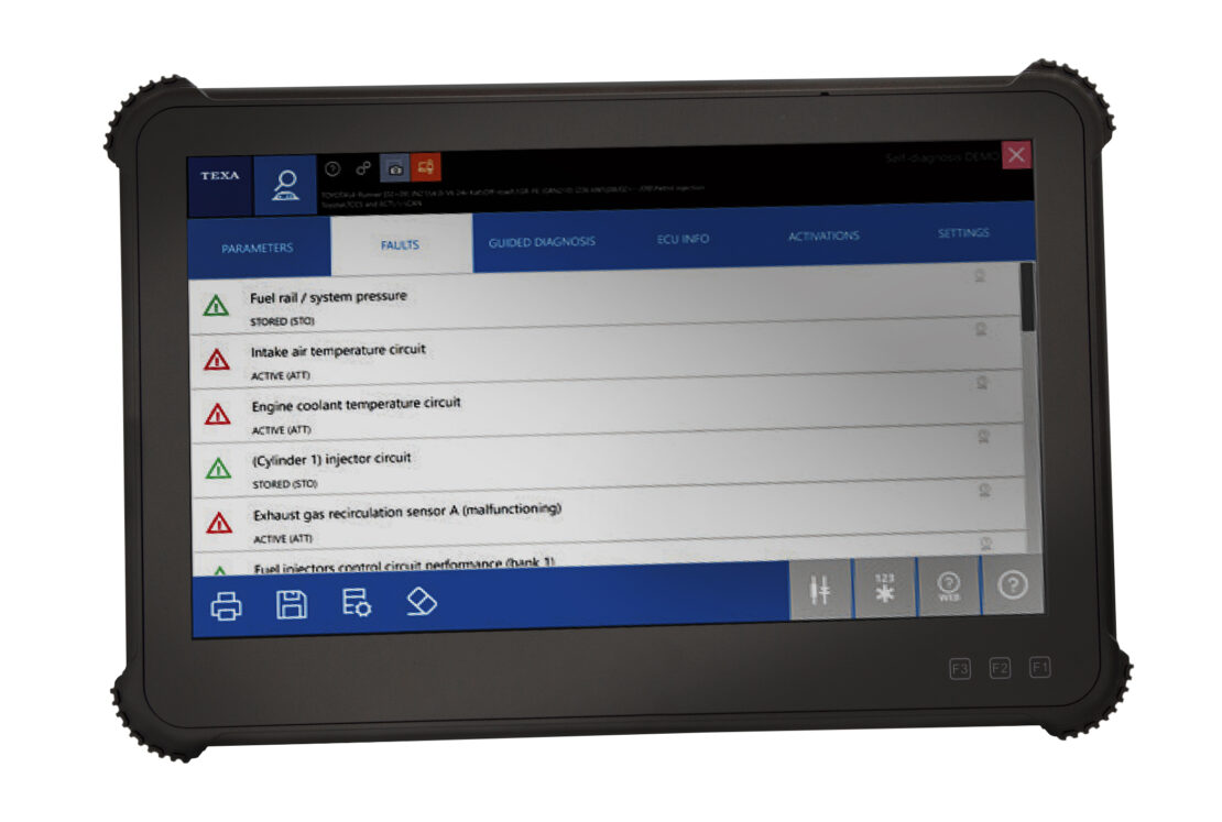 An ADAS tablet offered by Rotary