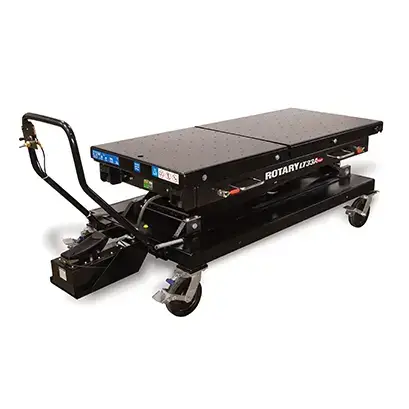 EV Battery Lift: Rotary LT33A fully lowered